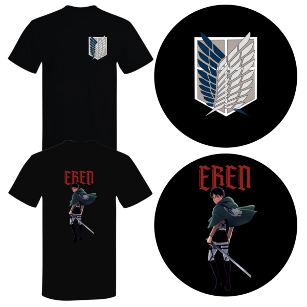 Eren Yeager Tee - Front & Back Print